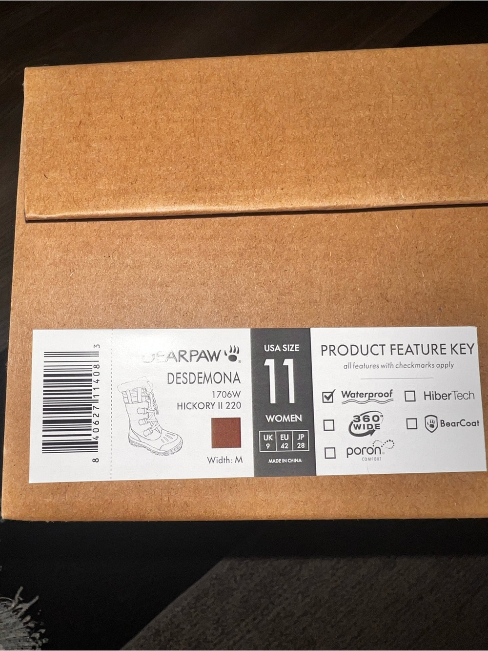 BearPaw Desdemona Hickory II Waterproof Boots - Hickory (Brown)